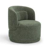 Massa Textured Performance Fabric Swivel Accent Chair - Green