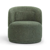 Massa Textured Performance Fabric Swivel Accent Chair - Green