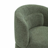 Massa Textured Performance Fabric Swivel Accent Chair - Green