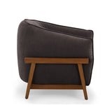 Piedmont Upcycled Contract-Grade Chenille Accent Chair - Grey