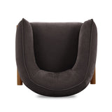 Piedmont Upcycled Contract-Grade Chenille Accent Chair - Grey