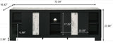 Rangley Black TV Stand - Crown Mark | Olivia Furniture