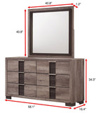Rangley Brown Mirror (Mirror Only) - Crown Mark | Olivia Furniture