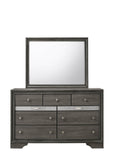 Regata Gray/Silver Bedroom Mirror (Mirror Only) - Crown Mark | Olivia Furniture
