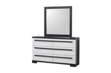 Remington Black/White Dresser Mirror (Mirror Only) - Crown Mark | Olivia Furniture
