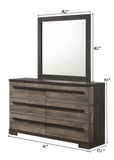 Remington Brown/Gray Mirror (Mirror Only) - Crown Mark | Olivia Furniture