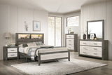 Rhett Brown/Cream Bedroom Mirror (Mirror Only) - Crown Mark | Olivia Furniture