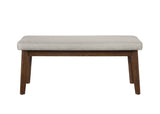Salerno Beige/Brown Dining Bench - Crown Mark | Olivia Furniture