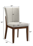 Salerno Beige/Brown Dining Side Chair, Set of 2 - Crown Mark | Olivia Furniture