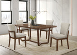 Salerno Beige/Brown Dining Side Chair, Set of 2 - Crown Mark | Olivia Furniture