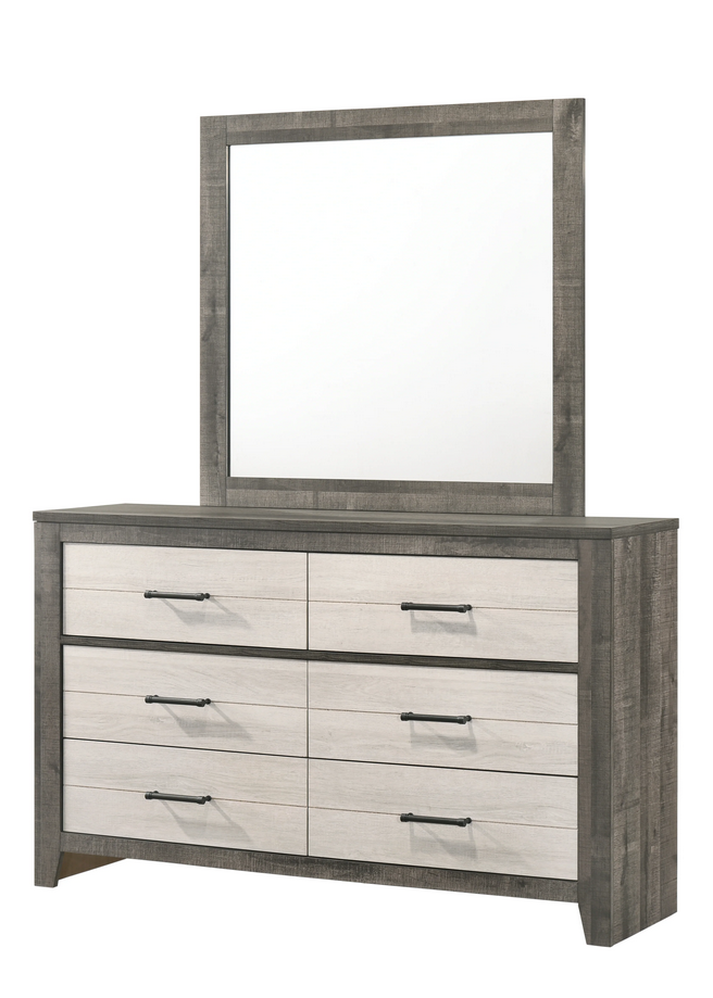 Rhett Brown/Cream LED Platform Bedroom Set - Olivia Furniture