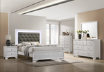 Lyssa Frost LED Upholstered Panel Bedroom Set