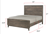 Tacoma Rustic Brown Panel Bedroom Set - OLIVIA FURNITURE