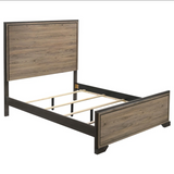 Baker Brown/Light Taupe Panel Bedroom Set