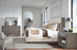 Anibecca Weathered Gray Upholstered Panel Bedroom Set
