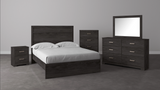 Belachime Black Panel Bedroom Set