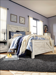 Bellaby Whitewash Crossbuck Panel Bedroom Set