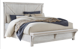 Brashland Linen Footboard Bench Panel Bedroom Set