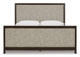 Burkhaus Brown Upholstered Panel Bedroom Set