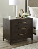 Burkhaus Brown Upholstered Panel Bedroom Set