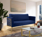 Casa Blue Velvet Sofa