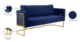 Casa Blue Velvet Sofa