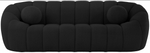 Elijah Black Boucle Fabric Sofa