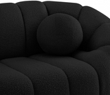 Elijah Black Boucle Fabric Sofa