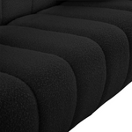 Elijah Black Boucle Fabric Sofa