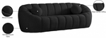 Elijah Black Boucle Fabric Sofa