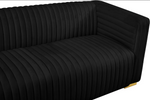 Ravish Black Velvet Sofa