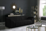 Naya Black Velvet Sofa