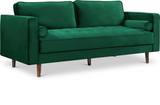 Emily Green Velvet Sofa