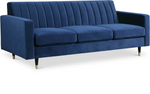 Lola Blue Velvet Sofa