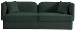 Marcel Green Boucle Fabric Sofa
