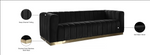 Marlon Black Velvet Sofa
