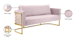 Casa Pink Velvet Sofa