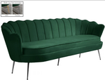 Gardenia Green Velvet Sofa