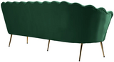 Gardenia Green Velvet Sofa
