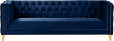 Michelle Blue Velvet Sofa