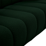 Elijah Green Boucle Fabric Sofa