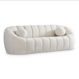 Elijah Cream Boucle Fabric Sofa