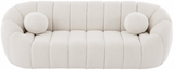 Elijah Cream Boucle Fabric Sofa