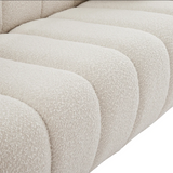 Elijah Cream Boucle Fabric Sofa