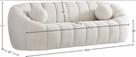 Elijah Cream Boucle Fabric Sofa