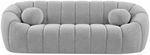 Elijah Grey Boucle Fabric Sofa