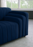 Naya Blue Velvet Sofa