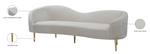 Ritz Cream Velvet Sofa