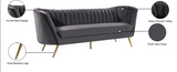 Margo Grey Velvet Sofa