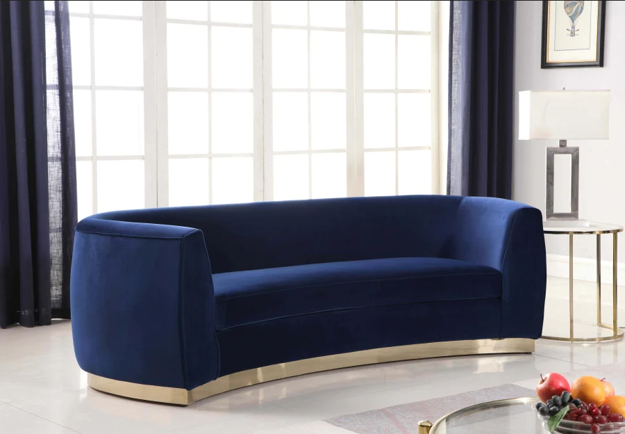 Julian velvet sofa discount